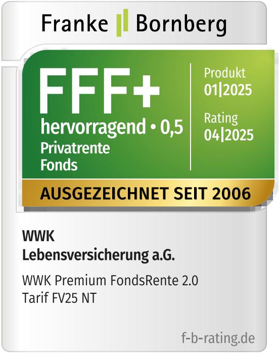 Franke und Bornberg FFF+ Auszeichnung